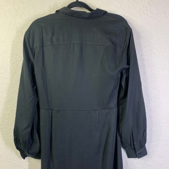 TEREA Dress Medium Raina Draped Crossover Wrap Maxi Side Zip High Front Slit NWT - Picture 12 of 16